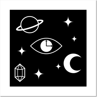 Cryptic Space Symbols (The Cryptic Collection) Posters and Art